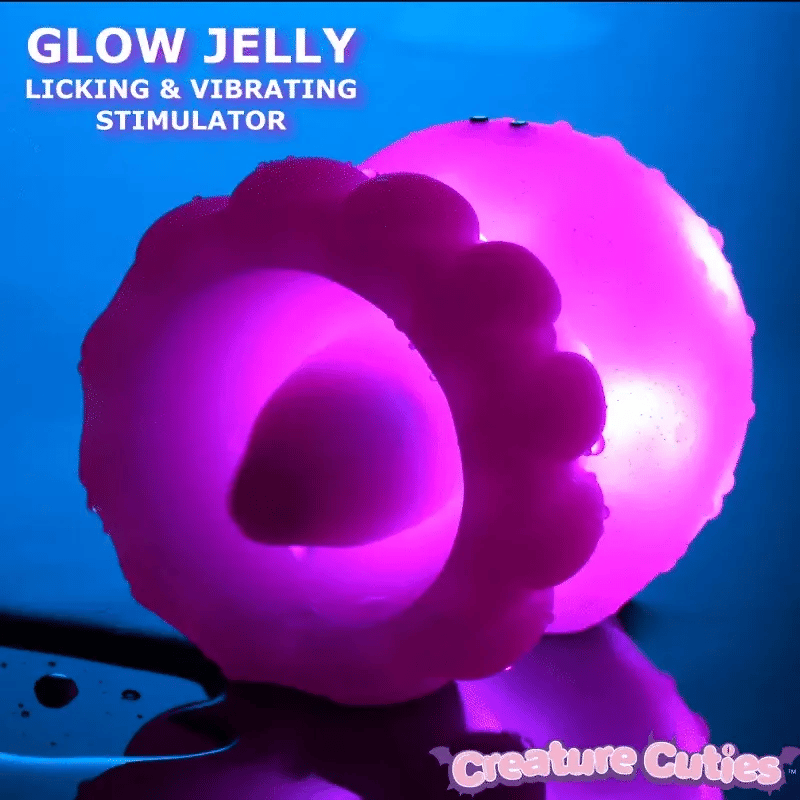 Creature Cuties Glow Jelly Light Up Licking & Vibrating Stimulator