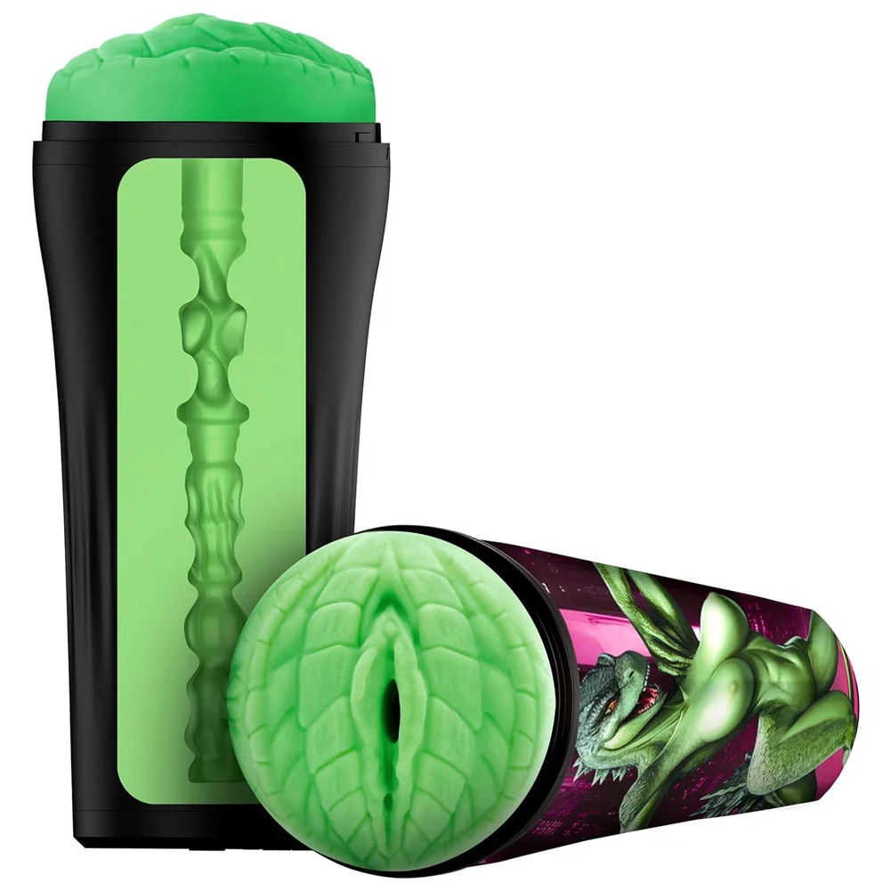 CreatureCocks Fuckzilla Stroker, 8.7", Green