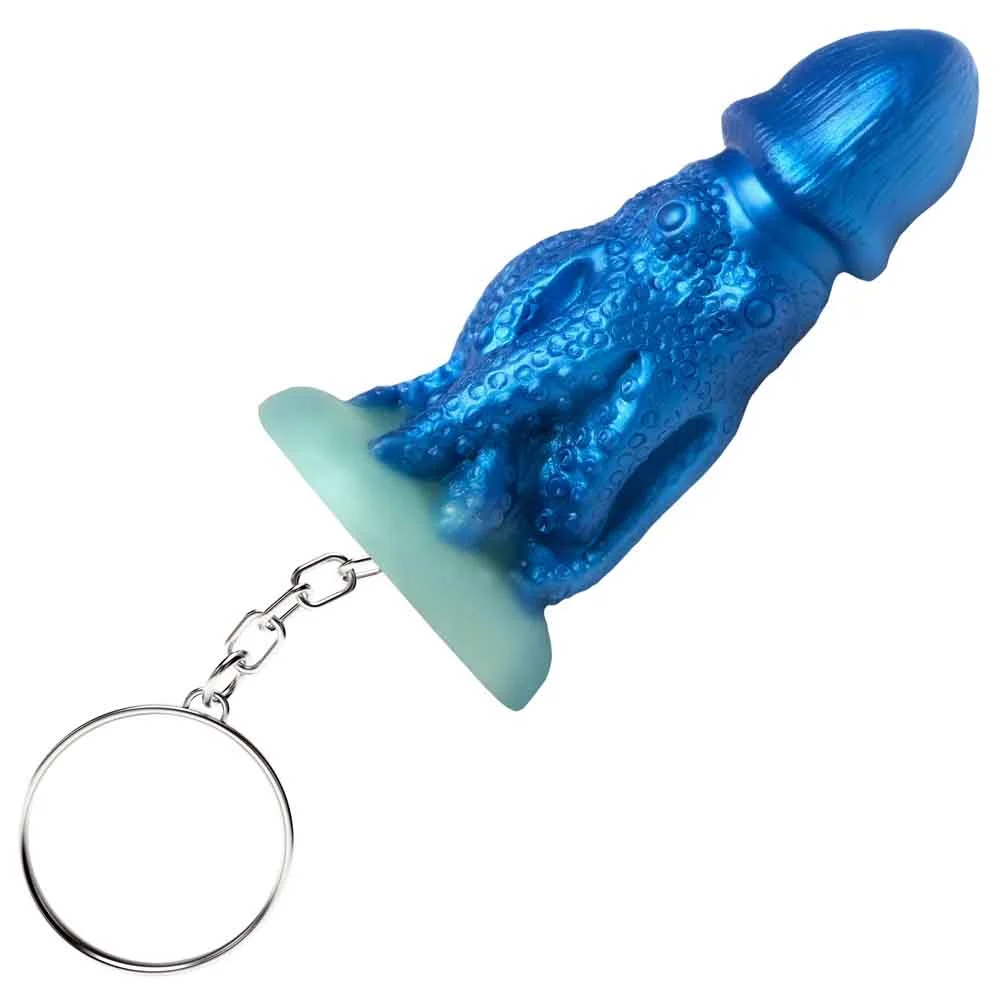 CreatureCocks Silicone Fantasy Keychain, 2.9", Cocktopus