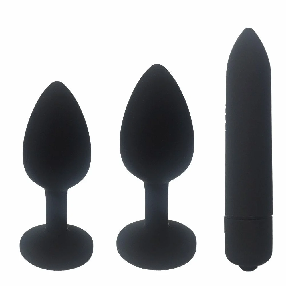 Crystal Butt Plugs and Silicone Vibrator