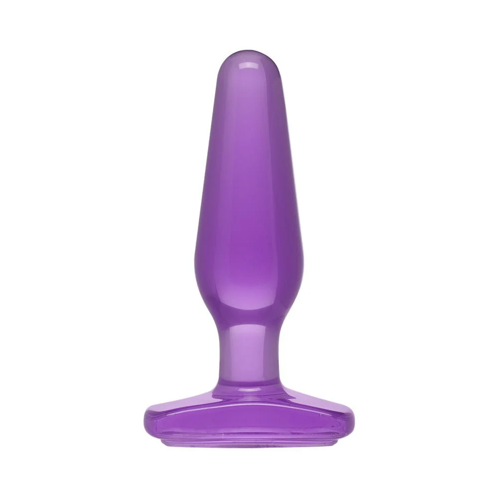 Crystal Jellies Butt Plug, Purple Medium