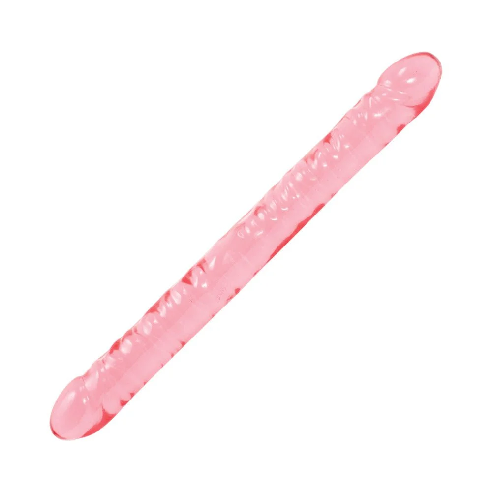 Crystal Jellies Double Dong Pink 18