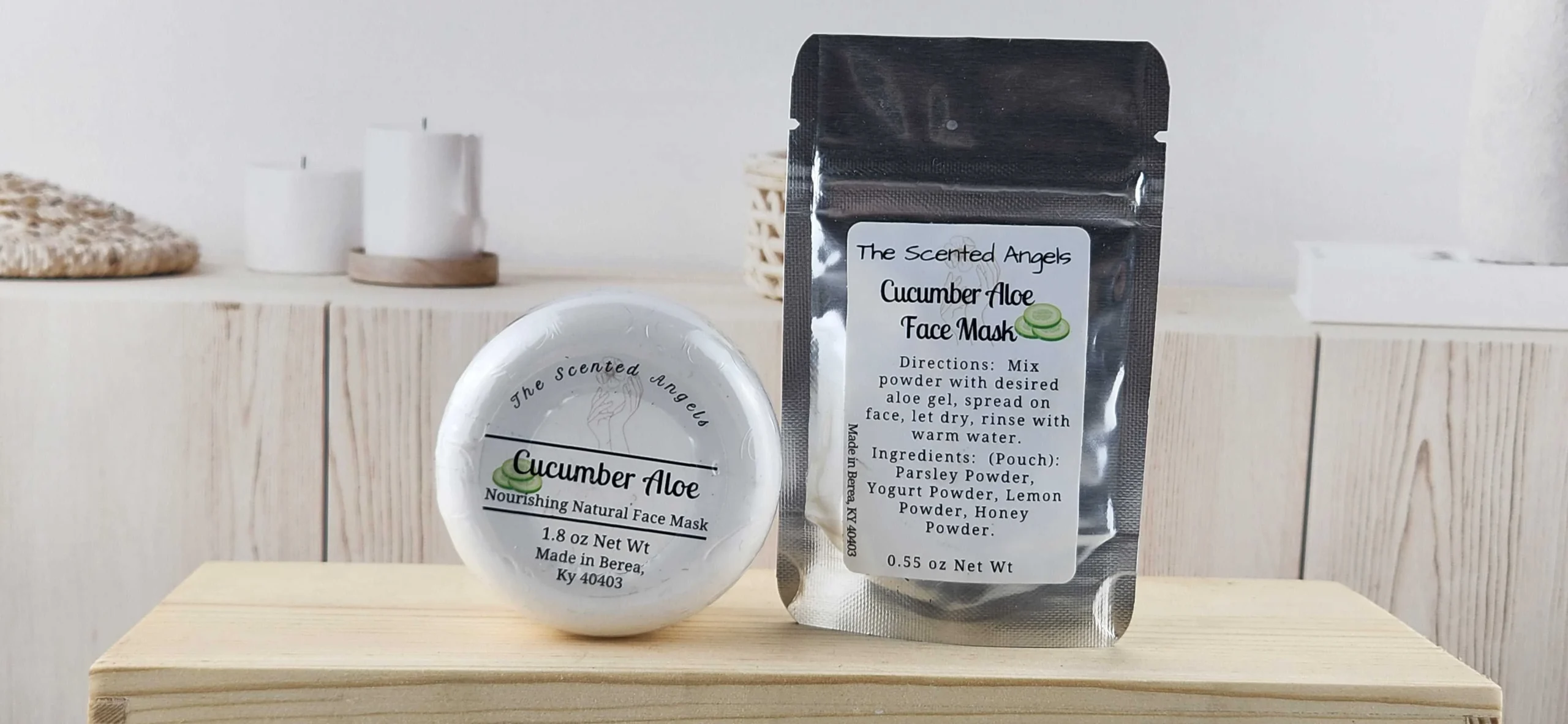 Cucumber & Aloe Face Mask Set