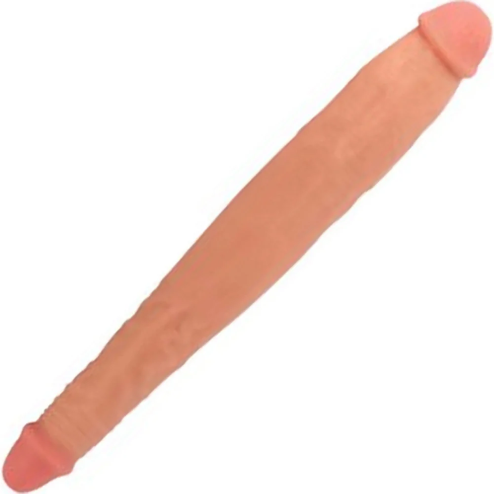 Curve Novelties Jock Tapered Double Dong, 13", Vanilla