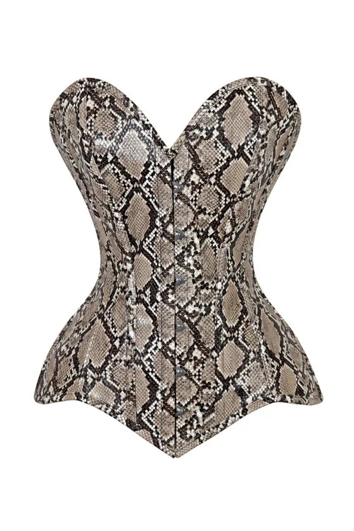 Daisy Corsets Snakeskin Print Corset
