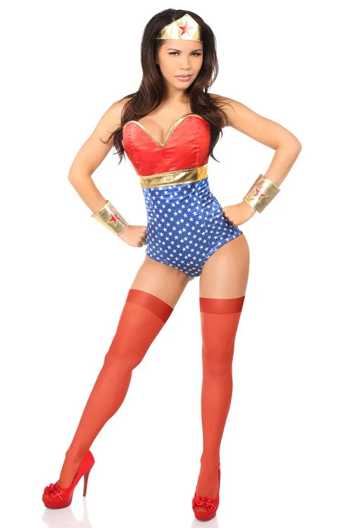Daisy Corsets Wonder Woman Corset Romper Costume