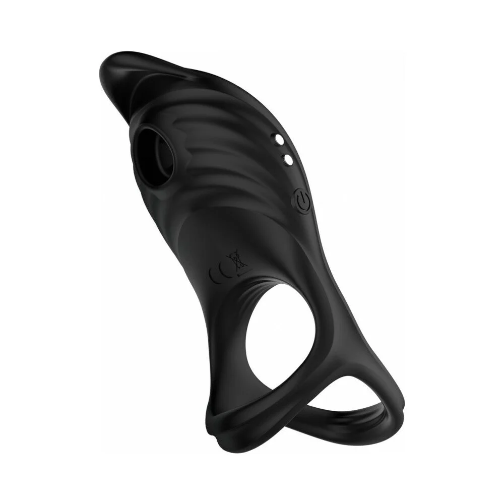 Decadence Pleasure Porpoise Cock Ring/Clit Stimulator W Remote Control