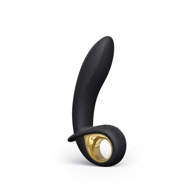 Deep Expand Inflatable Vibrator Black Gold