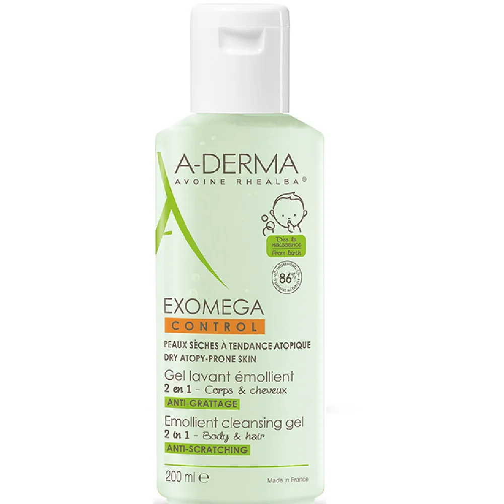 A Derma Exomega Control Bath Gel Body/hair for Atopic Skin