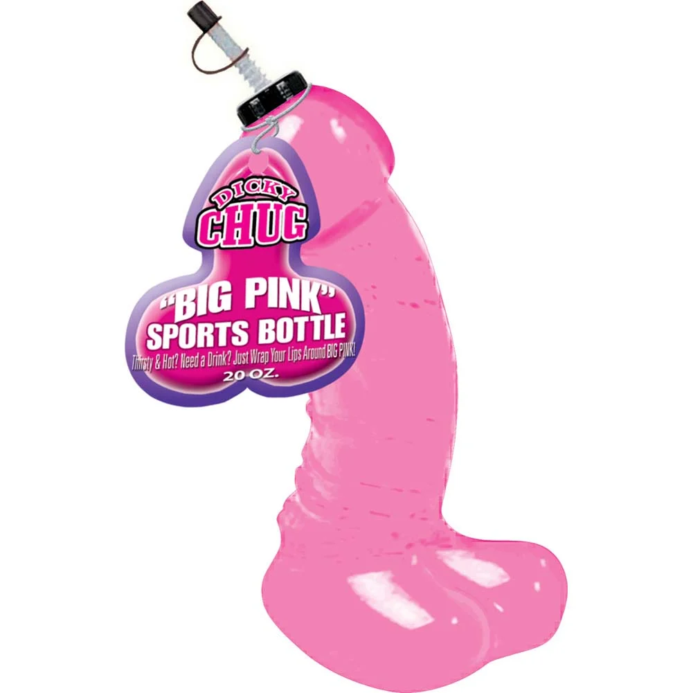 Dicky Chug Sports Bottle, 20 oz., Big Pink
