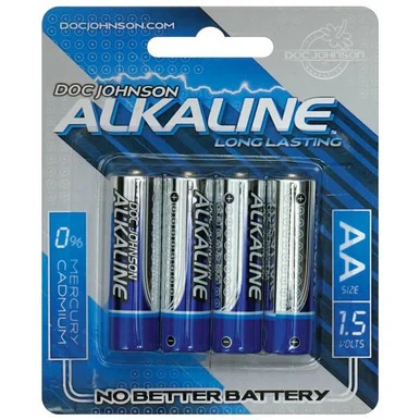 Doc Johnson AA Alkaline Batteries - 4 Pack