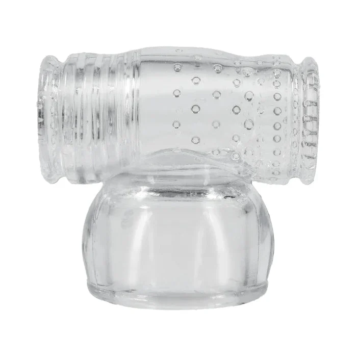 Doc Johnson Merci Cock Stroker Open Ended Stretchy Clear Wand Attachment