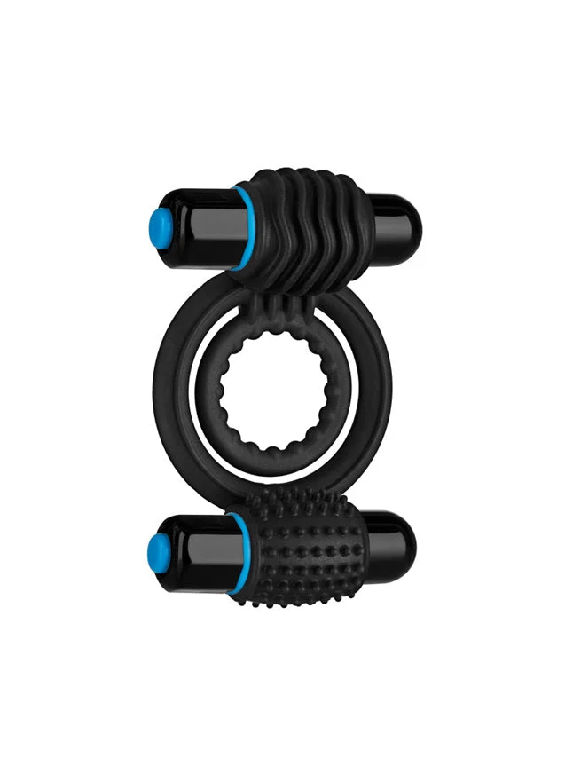 Doc Johnson OptiMALE Vibrating Double Cock Ring