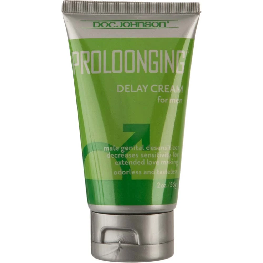 Doc Johnson Proloonging Delay Cream for Men, 2 oz (56 g), Boxed
