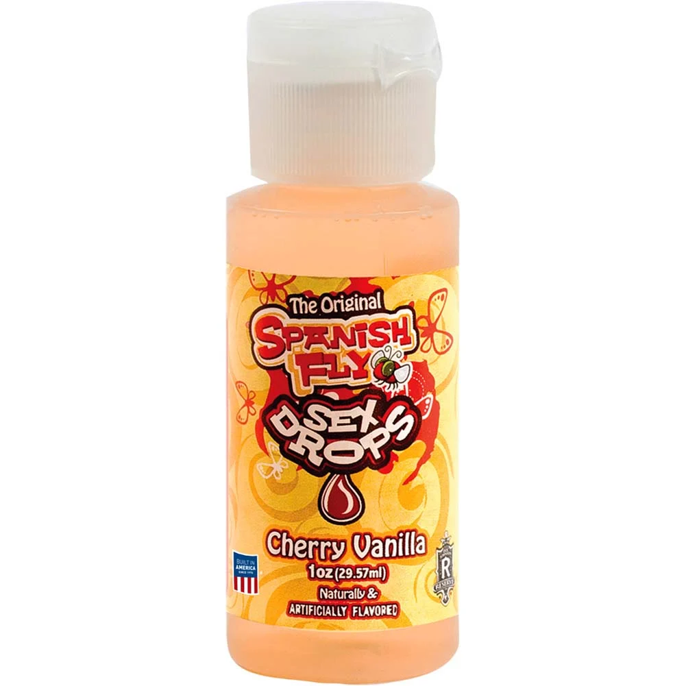 Doc Johnson Spanish Fly Liquid Drops, 1 fl.oz (30 mL), Cherry Vanilla