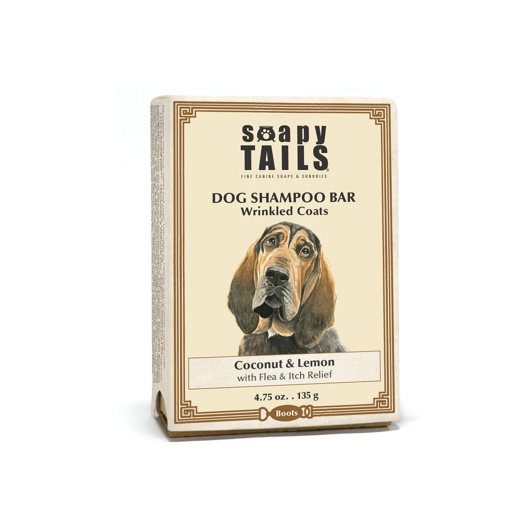 Dog Shampoo Bar Coconut & Lemon Wrinkled Coats