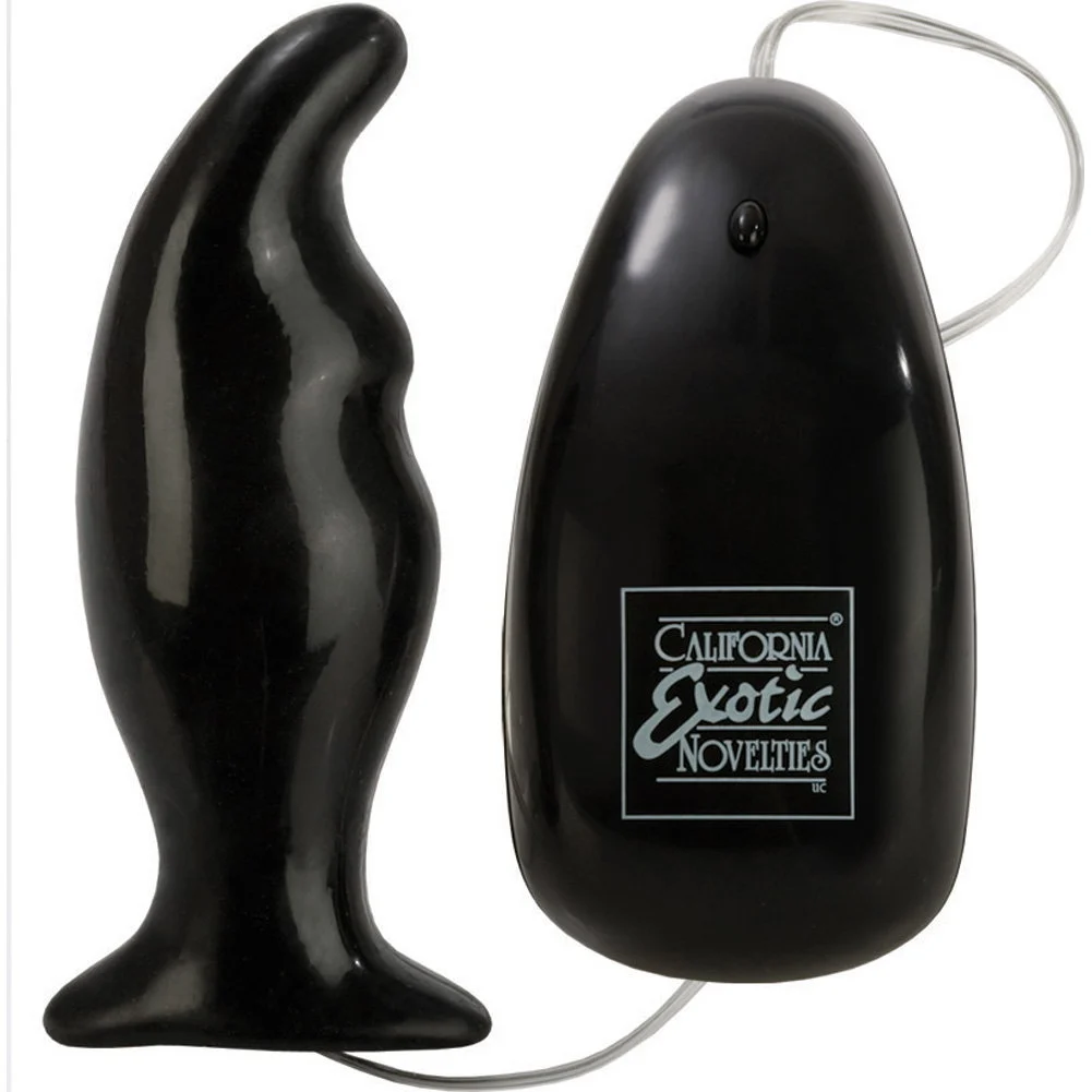 Dr Joel Kaplan Angled Prostate Massager, 4", Black