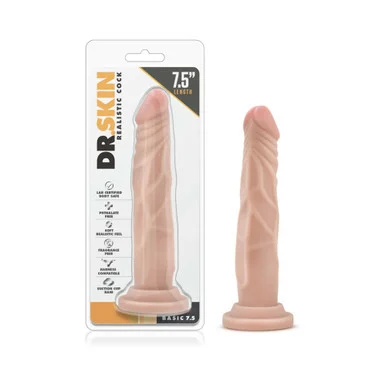 Dr. Skin Basic 7.5" Realistic Dildo with Suction Cup