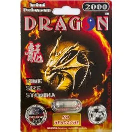 Dragon Premium Male Sexual Performance Enhancement Pills 2000mg