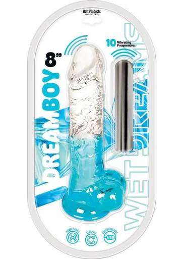 Dream Boy 8" Vibrating Dildo with Balls