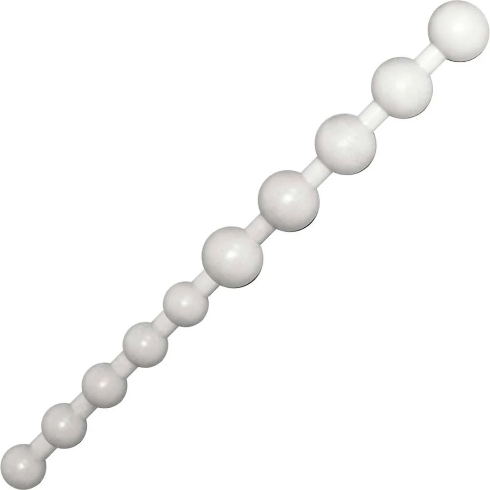 Dual Sided Pleasure Balls for Lovers, 11", White