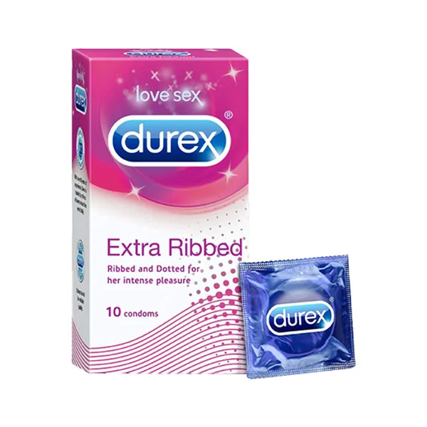 Durex Extra Ribbed - 10 Condoms