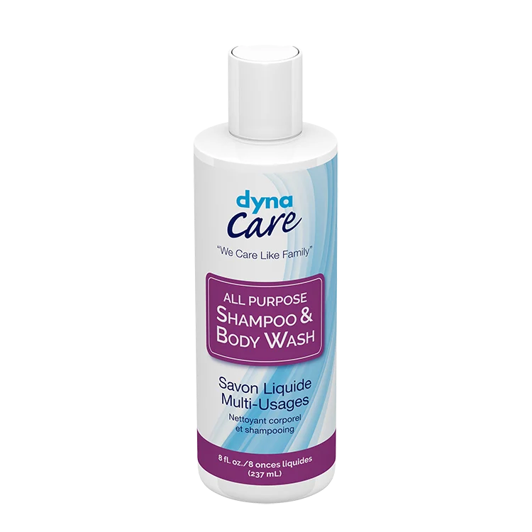 DynaCare All Purpose Shampoo and Body Wash, 8 oz. 48bot/case (48 Count)