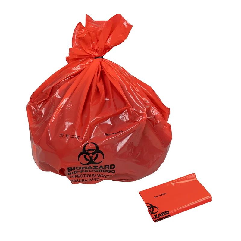 Dynarex Biohazard Bags, 39” x 33” (100 Count)
