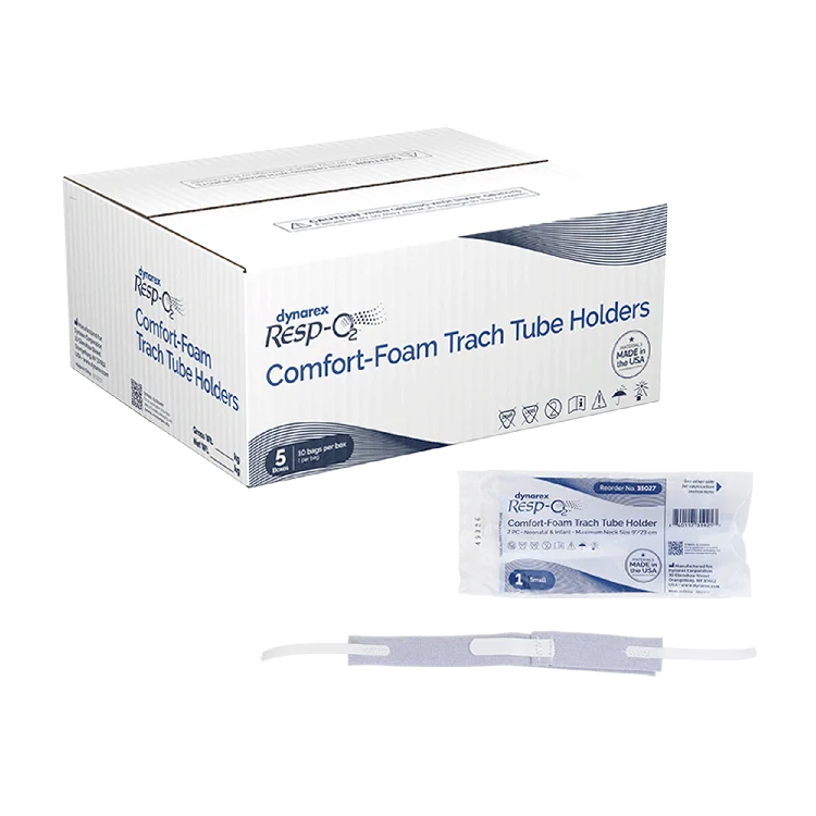 Dynarex Comfort-Foam Trach Tube Holder, 2-Piece (50 Count)