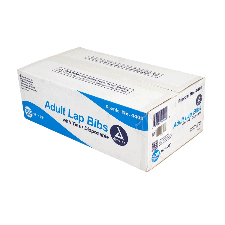 Dynarex Disposable Adult Lap Bibs (300 Count)