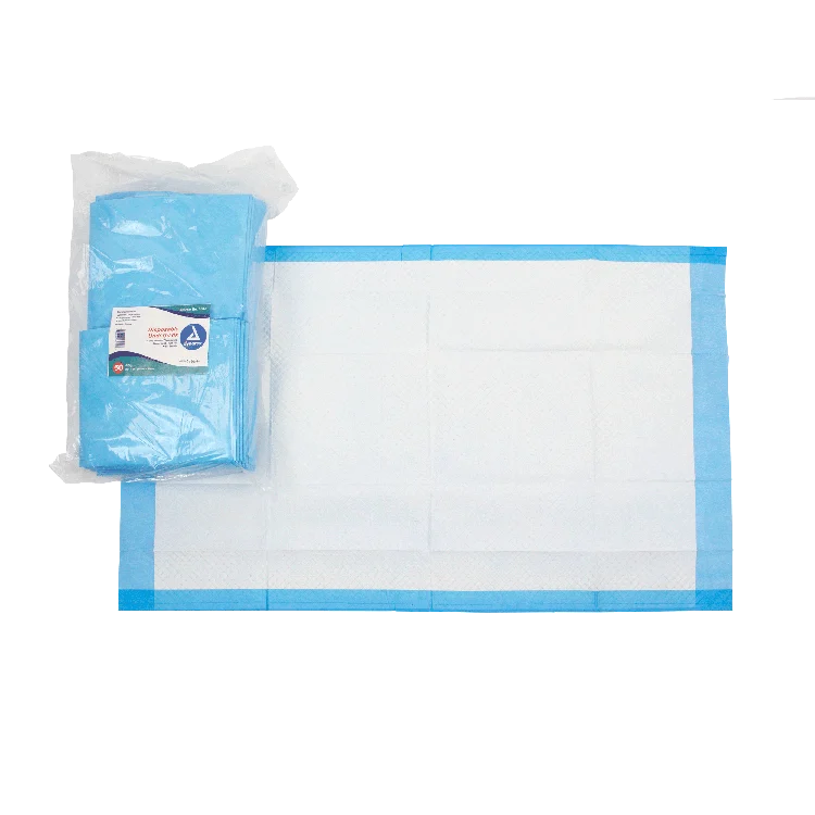 Dynarex Disposable Underpads, 23" x 36" (45 g), 50ea/bag, 3bags/case (150 Count)