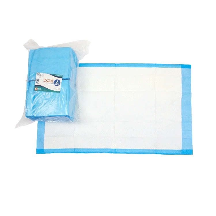 Dynarex Disposable Underpads, 23" x 36" (60g), 50ea/bag, 3bags/case (150 Count)