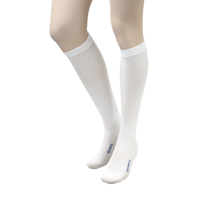 Dynarex DynaFit Compression Stockings - Knee, Large, 12pairs/bx, 5bxs/case (60 Pairs)