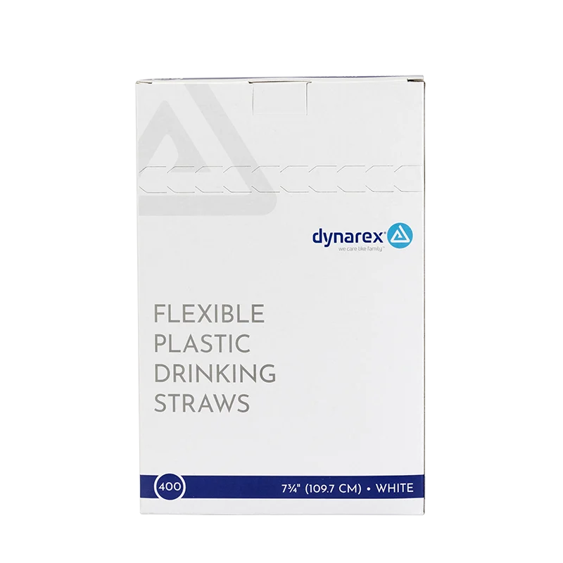 Dynarex Flexible Plastic Drinking Straws (10000 Count)