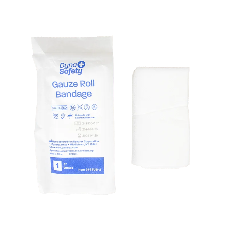 Dynarex Gauze Roll Bandage, 3", 2ea/bx, 100bxs/cs (200 Count)