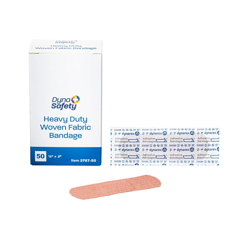 Dynarex Heavy Duty Woven Fabric Bandage, 7/8" x 3" - 50ea/bx, 40bxs/cs (2000 Count)