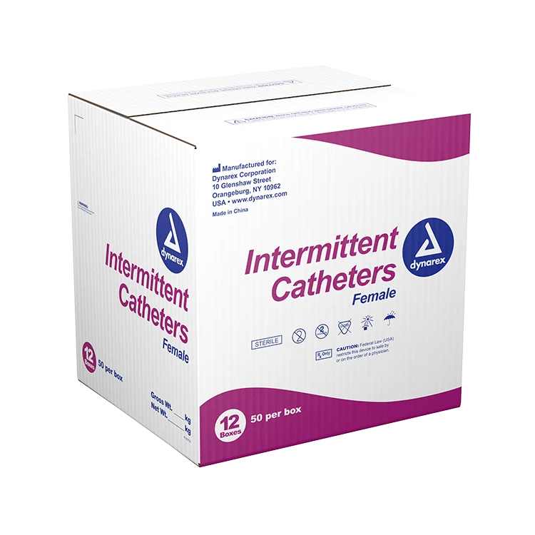 Dynarex Intermittent Catheter, Female - Sterile (50 Count)