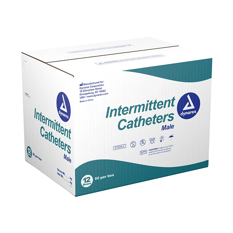 Dynarex Intermittent Catheter, Male - Sterile (50 Count)
