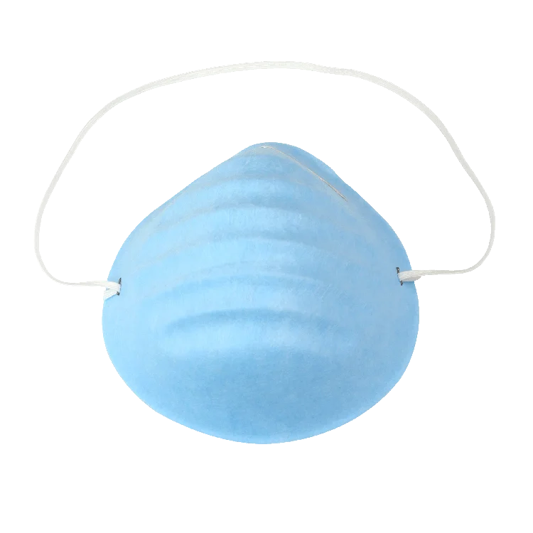 Dynarex Molded Face Mask - Blue, 50ea/bx, 20bxs/cs (1000 Count)