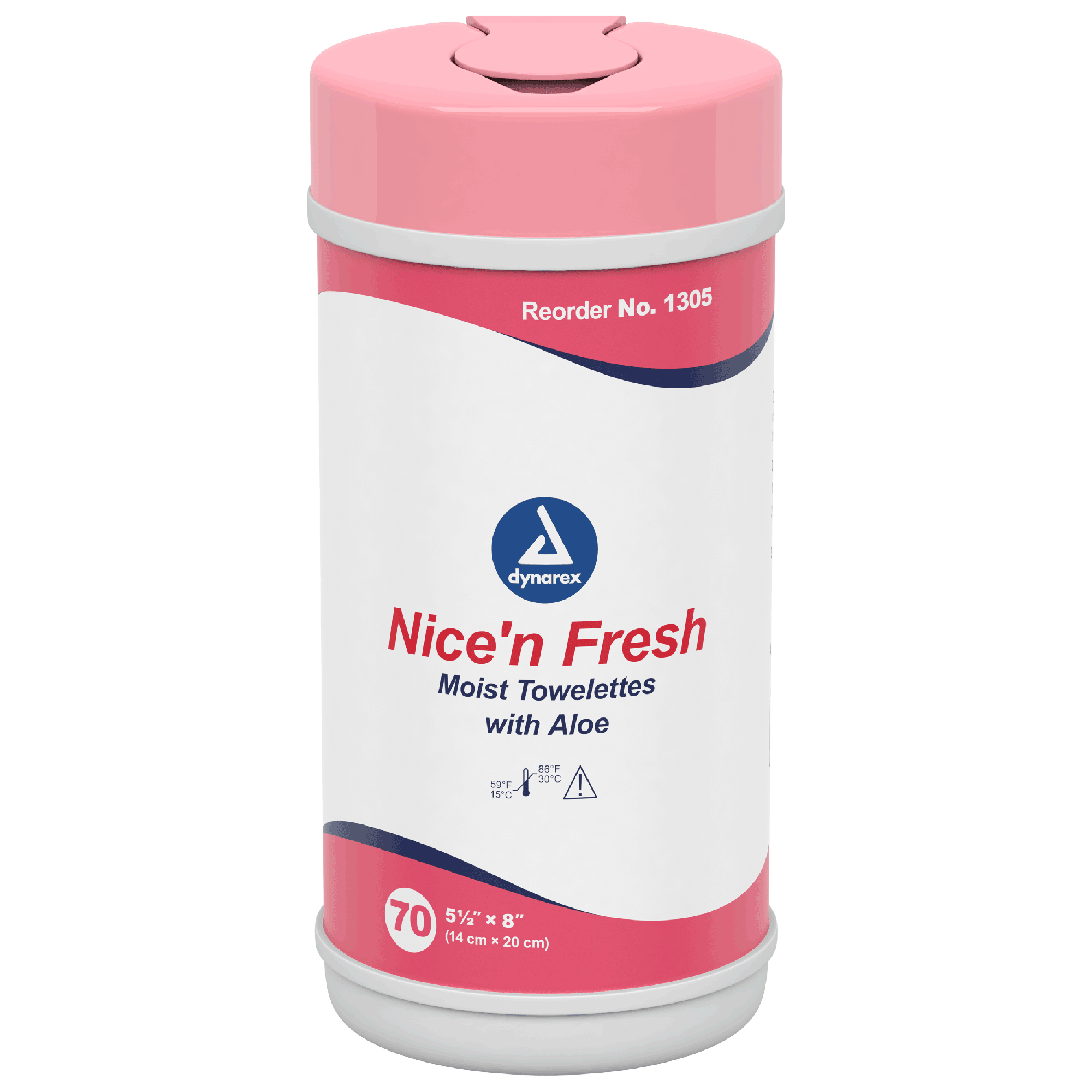 Dynarex Nice'n Fresh Towelette, 5.5" x 8", 18can/case (1260 Count)