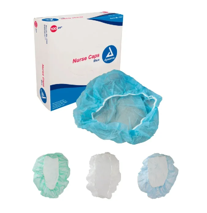 Dynarex Nurse Cap O.R. - 100ea/bx, 5bxs/case (500 Count)