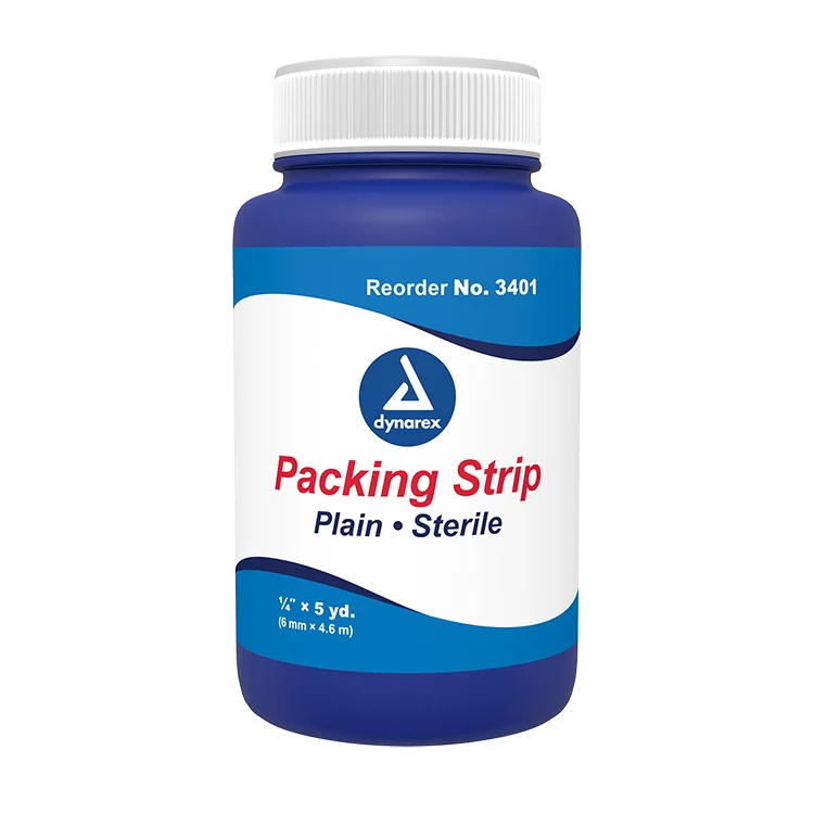 Dynarex Packing Strips Plain - Sterile, 12ea/cs (12 Count)