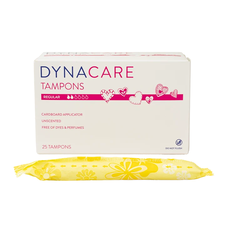 Dynarex Regular Tampons Cardboard Applicator, 6-9gr absorbency, 25ea/bx, 9bxs/case (225 Count)