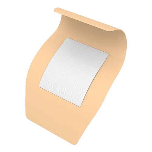 Dynarex Sheer Plastic Adhesive Bandages Sterile, 2"x 3" - 100ea/bx, 24bxs/cs (2400 Count)