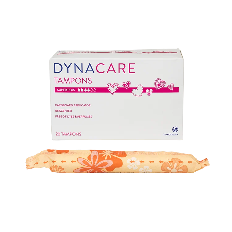 Dynarex Super Plus Tampons Cardboard Applicator, 12-15gr absorbency, 20ea/bx, 10bxs/case (200 Count)