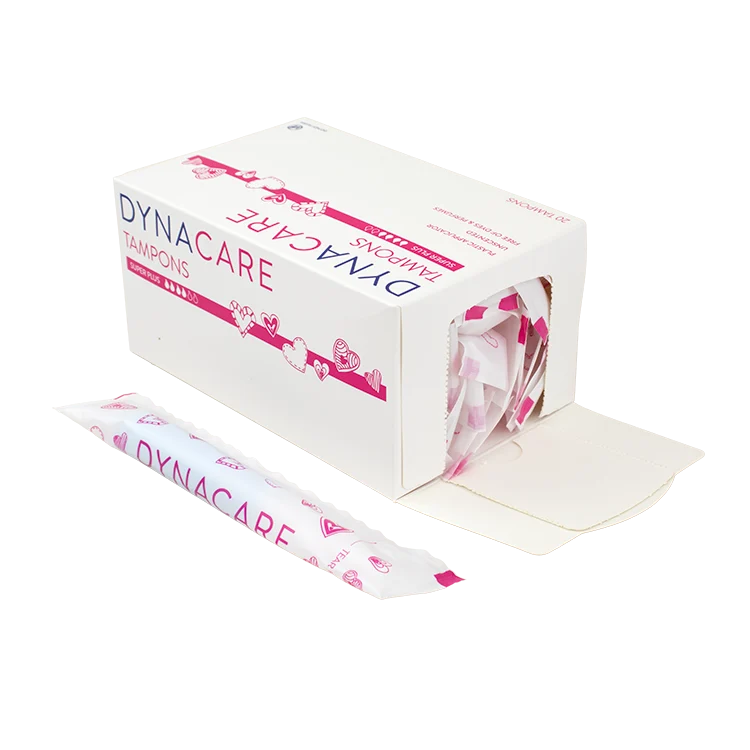 Dynarex Super Plus Tampons Plastic Applicator, 12-15gr absorbency, 20ea/bx, 10bxs/case (200 Count)