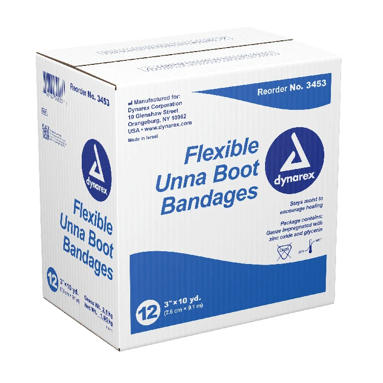 Dynarex Unna Boot Bandages Without Calamine - 12ea/cs (12 Count)