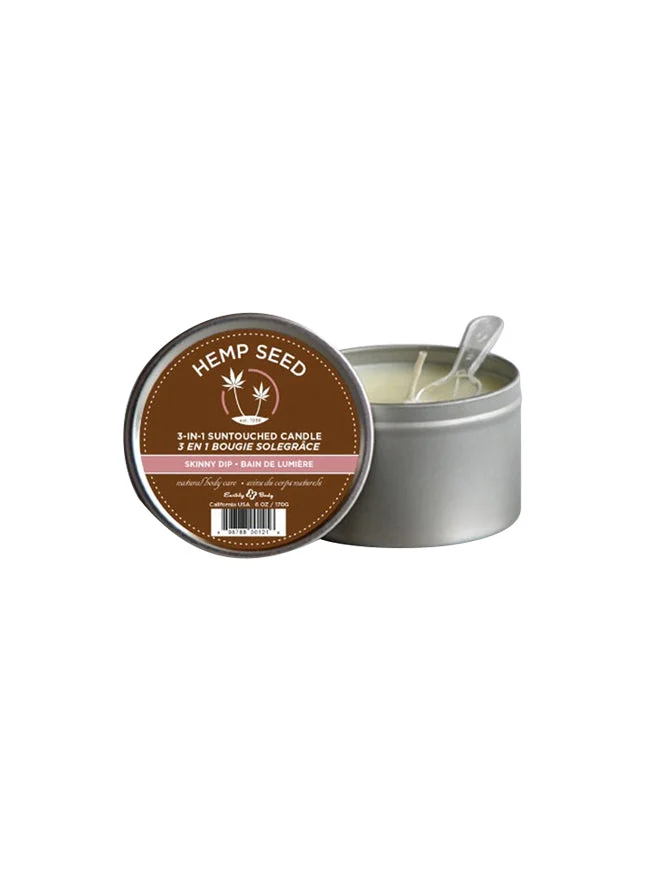 Earthly Bodies Skinny Dip Moisturizing Massage Temperature Play Candle