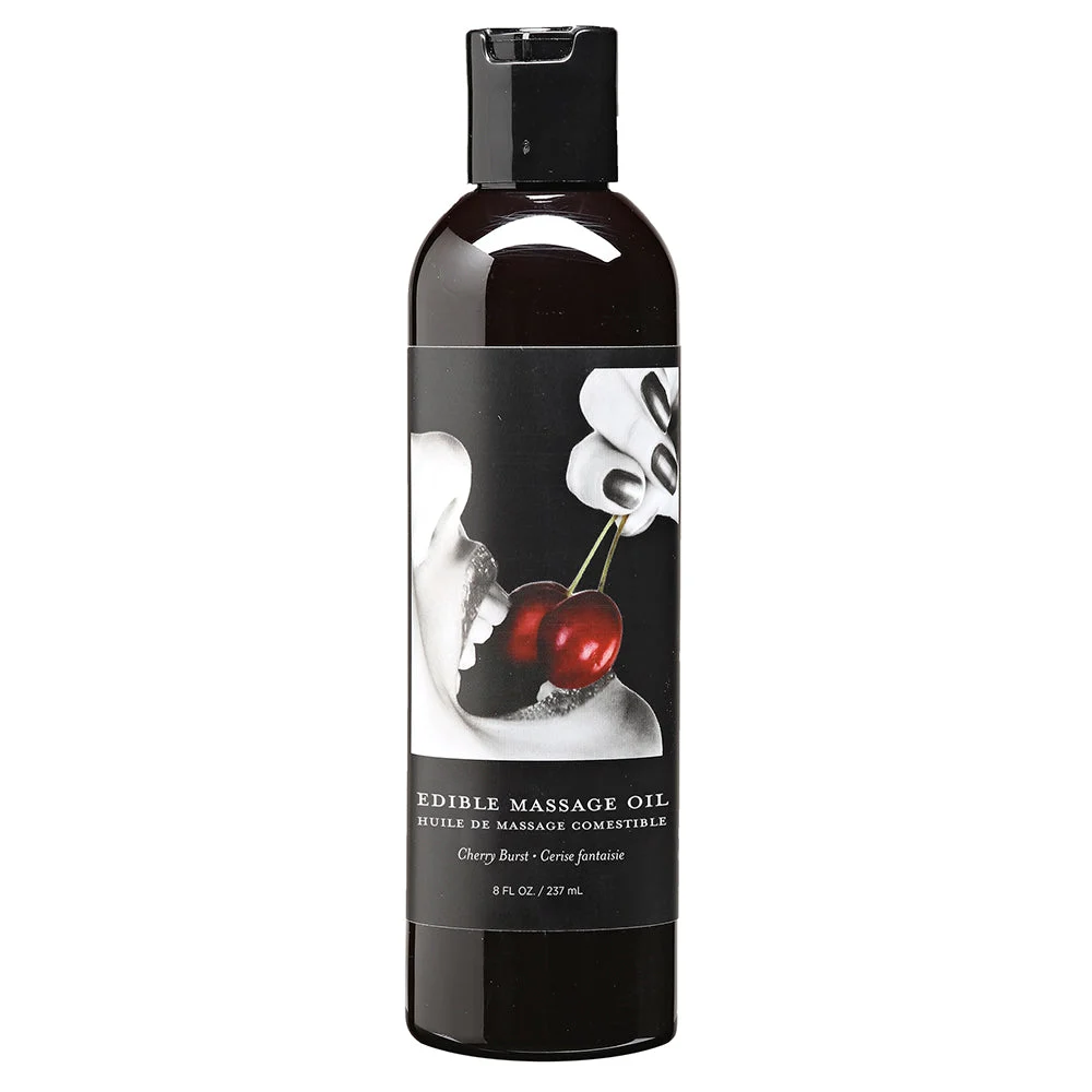 Earthly Body Edible Massage Oil-Cherry Burst 8oz