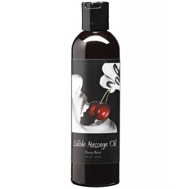 Earthly Body Edible Massage Oil Cherry Burst
